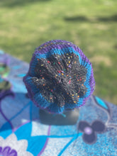 Load image into Gallery viewer, Confetti cap with teal & purple bands