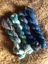 Load image into Gallery viewer, Sock set mini skeins Autumnal (cool)