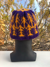 Load image into Gallery viewer, Friendly Forest beanie(yellow and purple)