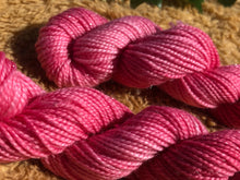 Load image into Gallery viewer, Bubblegum Fairy (mini-87 yards/ 75% SWM/20% Nylon/5% Stellina)