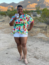 Load image into Gallery viewer, Lycra Lounge top/Dashiki inspired (One size fits most)