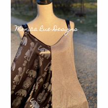 Load image into Gallery viewer, S & S Shoulder Top(African print/silver) L-XL