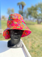 Load image into Gallery viewer, Bucket hat-medium (Orange Tropical)