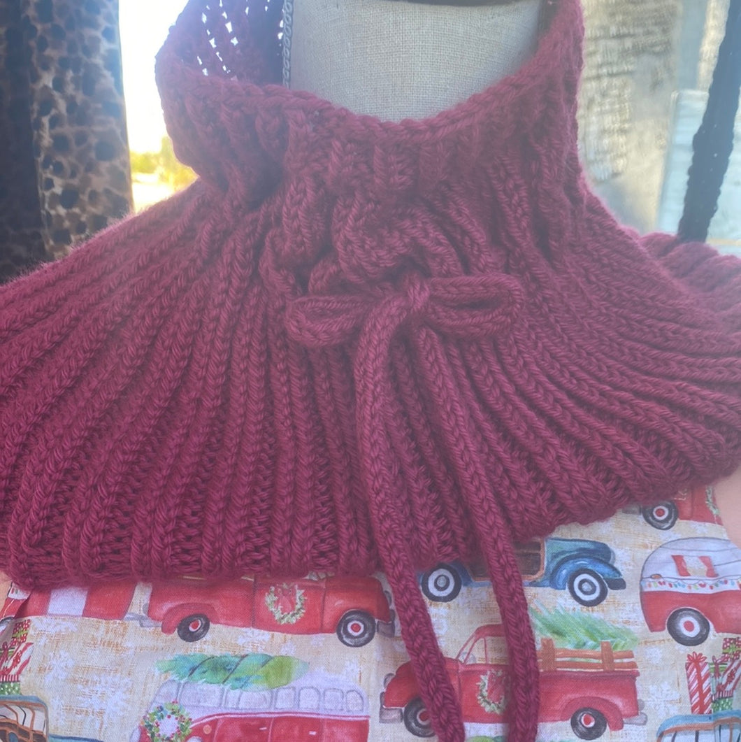 Cowl/neckwarmer/hat combo