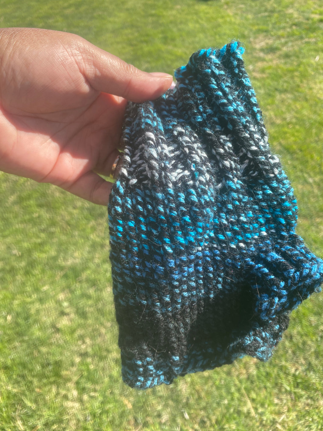 Fingerless mitts (Deep Oceans)