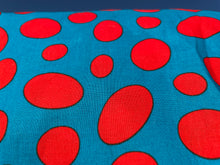 Load image into Gallery viewer, Retro apron(turquoise/ red polka dots)
