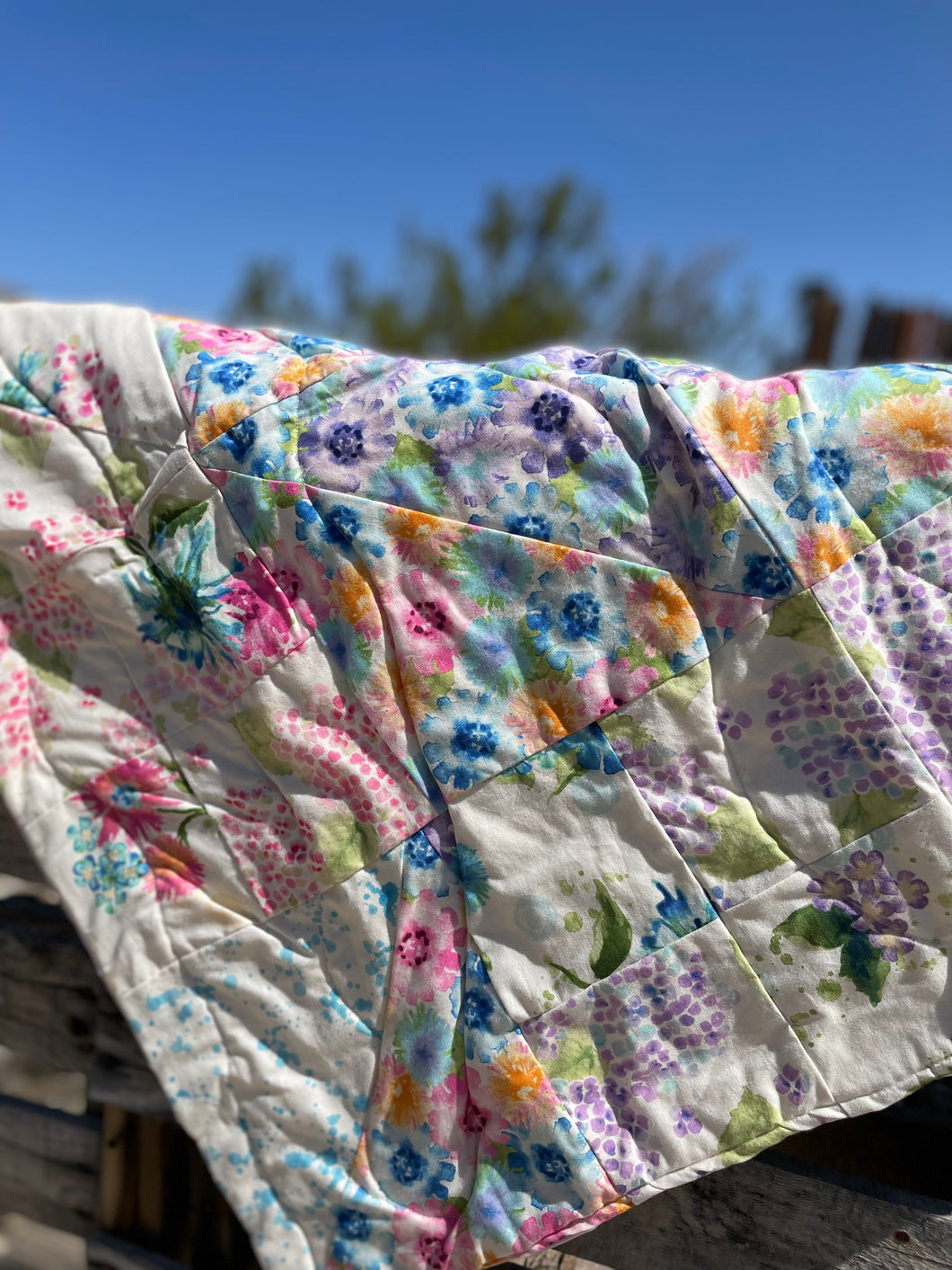 Quilted blanket(Florals)