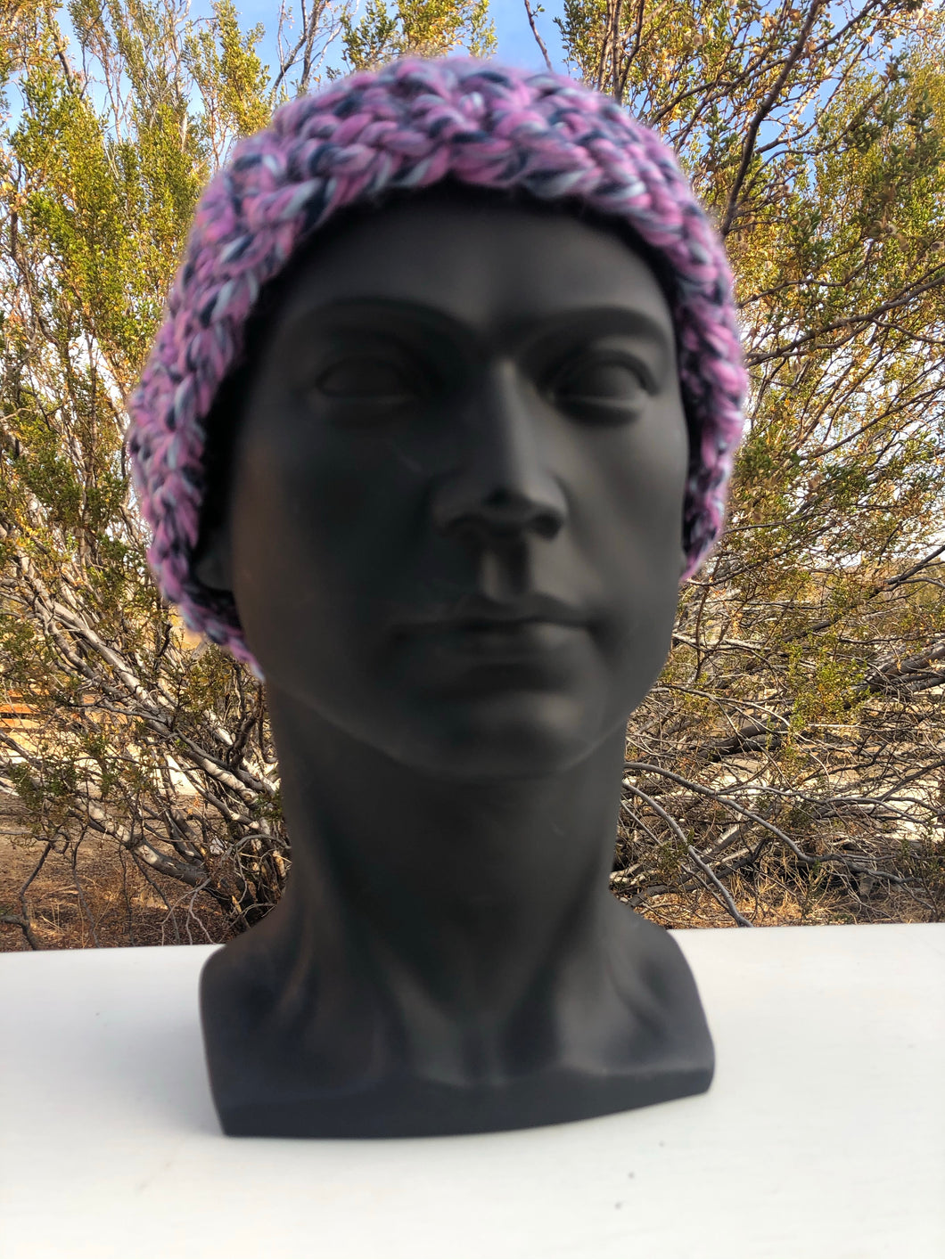 Smoothly Slouching hat (multi-pink,grey, black , and white)