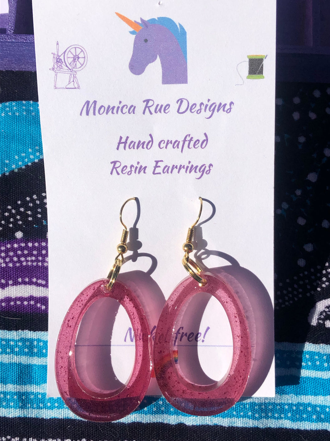 Open oval earring (large)