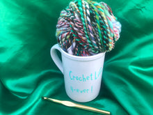 Load image into Gallery viewer, Crochet life 4-ever(pale teal)
