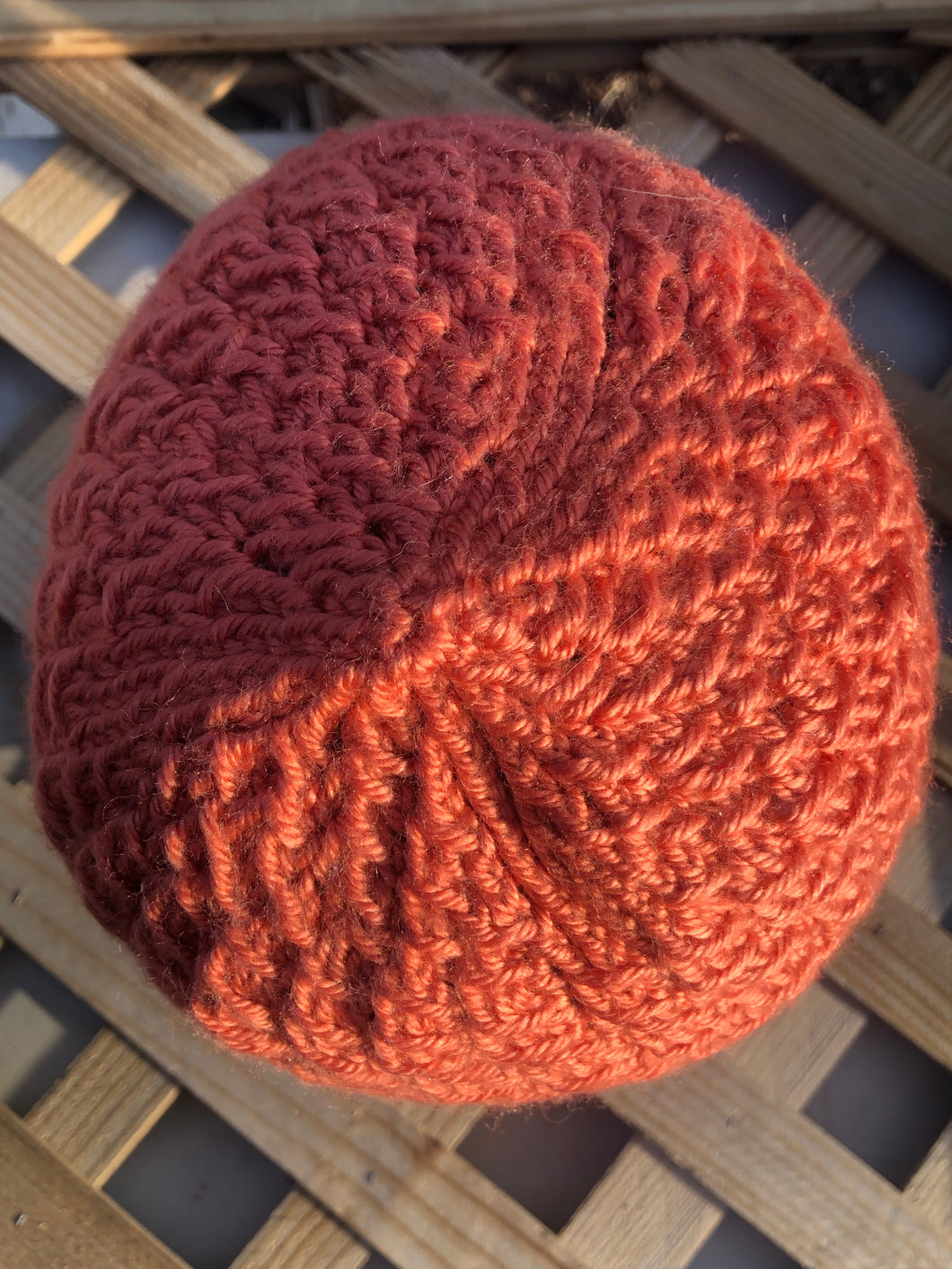 Lace Skull cap/beanie(coral)