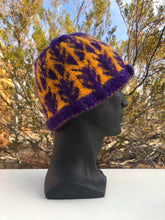 Load image into Gallery viewer, Friendly Forest beanie(yellow and purple)
