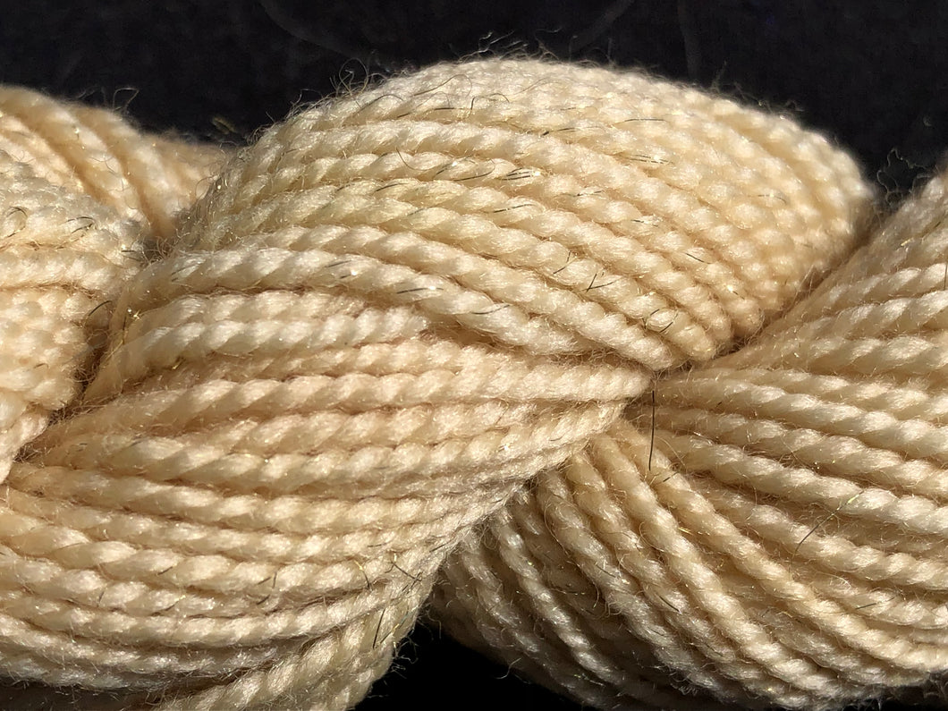 Gold(Sock weight/ 87yds/75% SWM,20%Nylon,5% Stellina/20g)